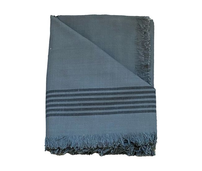 Mantel de algodón modelo kila gris 140x250cm