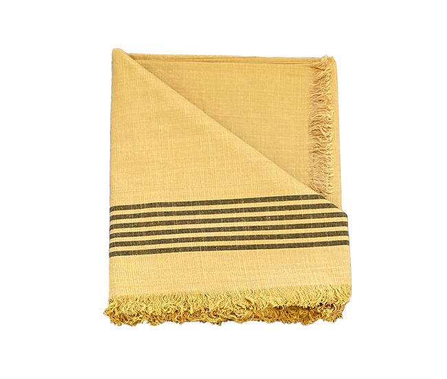 Mantel de algodón modelo kila mostaza 140x250cm