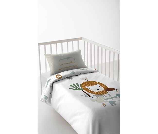 Funda Nórdica Reversible Jungla Niño A 100% Algodón Cama 90 con Ofertas en Carre Funda Nórdica Reversible Jungla Niño A 100% Algodón Cama 90 con Ofertas en Carre