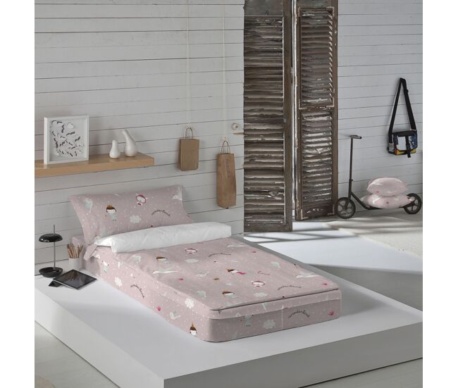 Saco nordico con relleno wonderland rev pink cama 105
