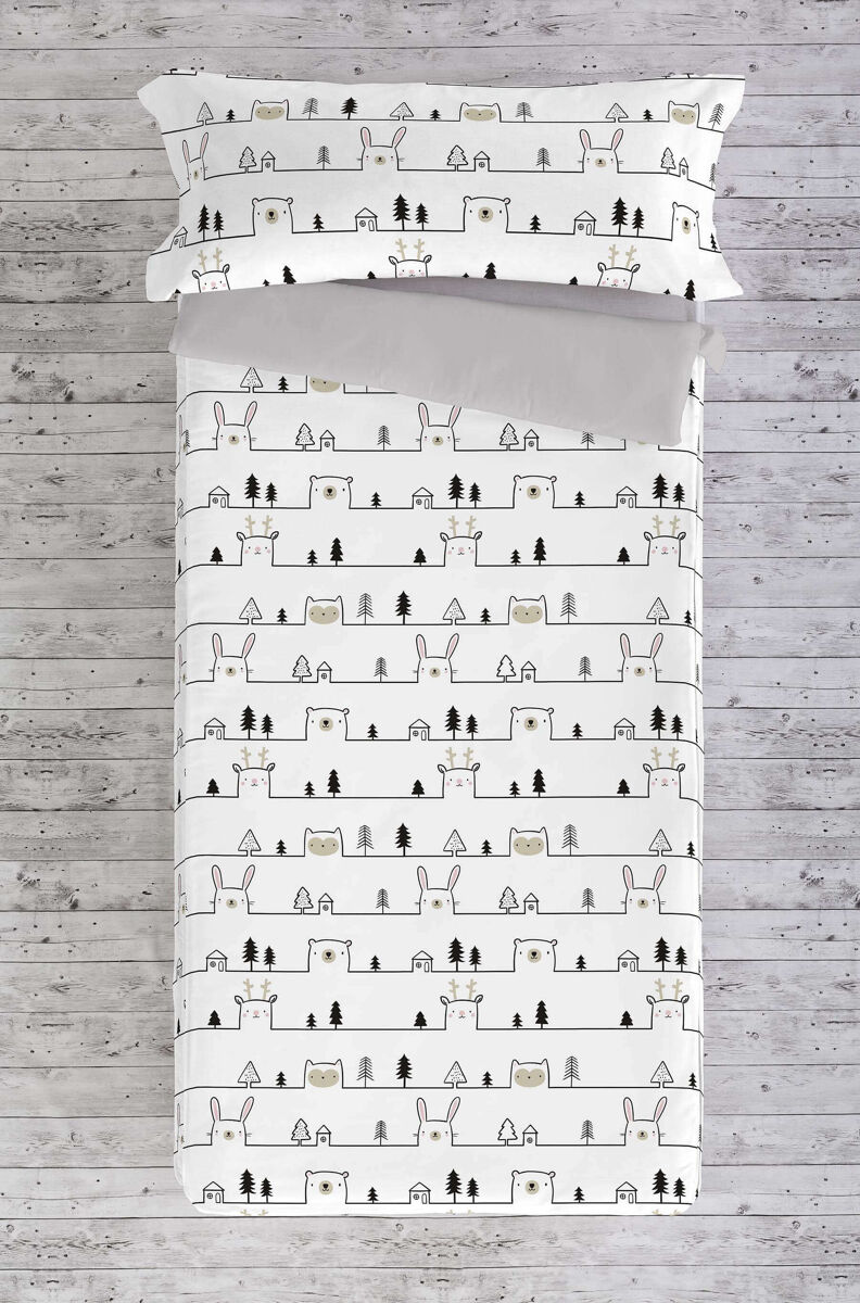 Saco nordico con relleno house animals cama 90