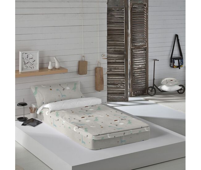 Saco nordico sin relleno jurasic white coor cama 90