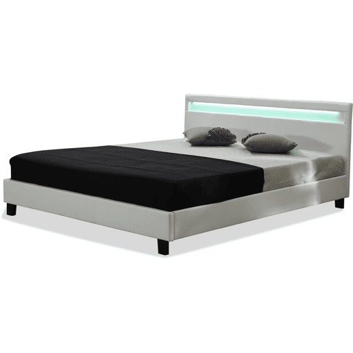 Cama LED Maria - 160 x 200 cm - Branco