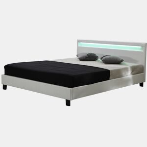 Cama LED Maria - 140 x 190 cm - Branco