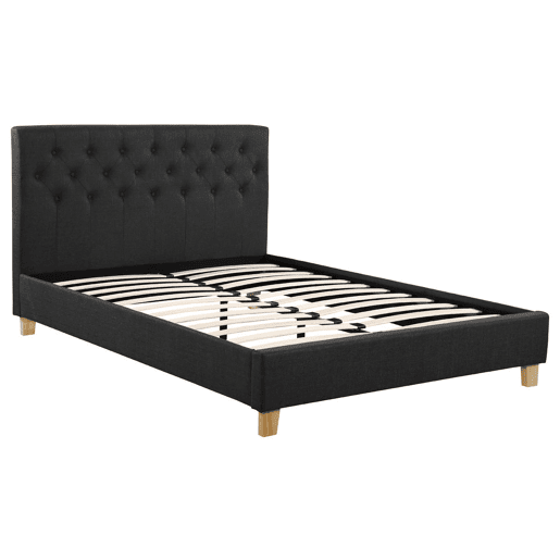 Cama Emmy - 160 x 200 cm - Cinza escuro -