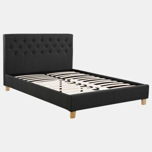Cama Emmy - 160 x 200 cm - Cinza escuro -