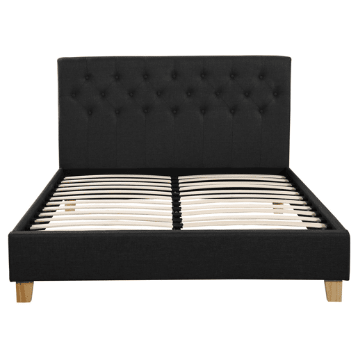 Cama Emmy - 160 x 200 cm - Cinza escuro -