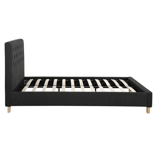 Cama Emmy - 160 x 200 cm - Cinza escuro -