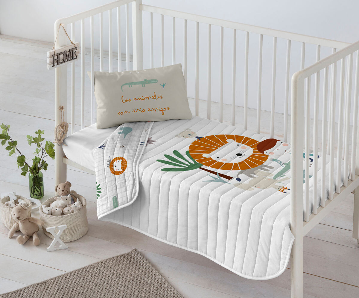 COLCHA BOUTI REVERSIBLE JUNGLA NIÑO