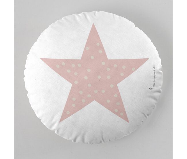 Cojin redondo con relleno susanita rosa 40 cm diametro