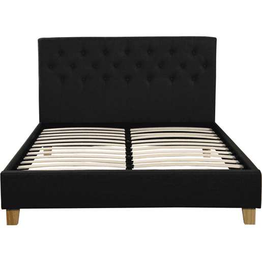 Cama de casal Emmy - 140 x 190 cm - Cinza