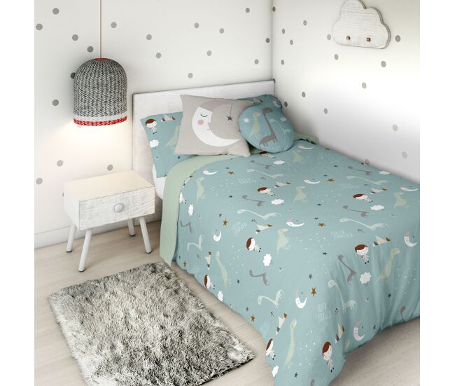 Funda nórdica reversible jurasic green cama 105