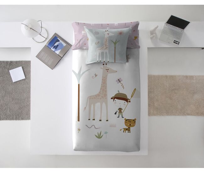 Funda nórdica reversible exploradora cama 90