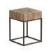 Banco de madera con patas de metal Banco de madera con patas de metal Natural