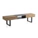 Banco de madera con patas de metal Banco de madera con patas de metal Natural