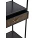 Estantería de 1 cajón con estructura de metal Estantería de 1 cajón con estructura de metal Negro
