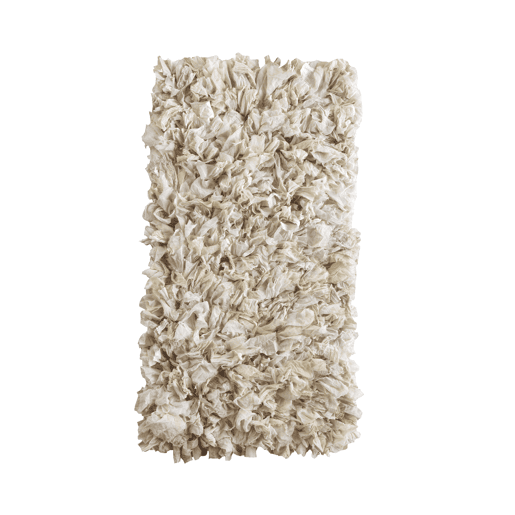 Tapete de poliéster de algodão branco 60X120 cm