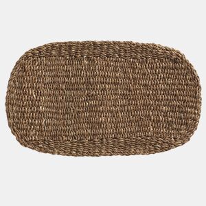 Tapete oval de algas naturais, 75X45 cm