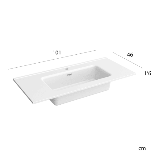 Móvel de banheiro Bequia 100 cm Preto Mate | Lavatório em porcelana | Salgar Móvel de banheiro Bequia 100 cm Preto Mate | Lavatório em porcelana | Salgar
