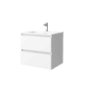 Móveis de banheiro Bequia 70 cm Branco Mate | Pia de porcelana | Salgar