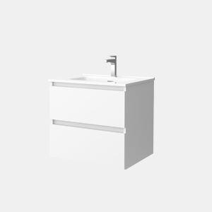 Móveis de banheiro Bequia 70 cm Branco Mate | Pia de porcelana | Salgar