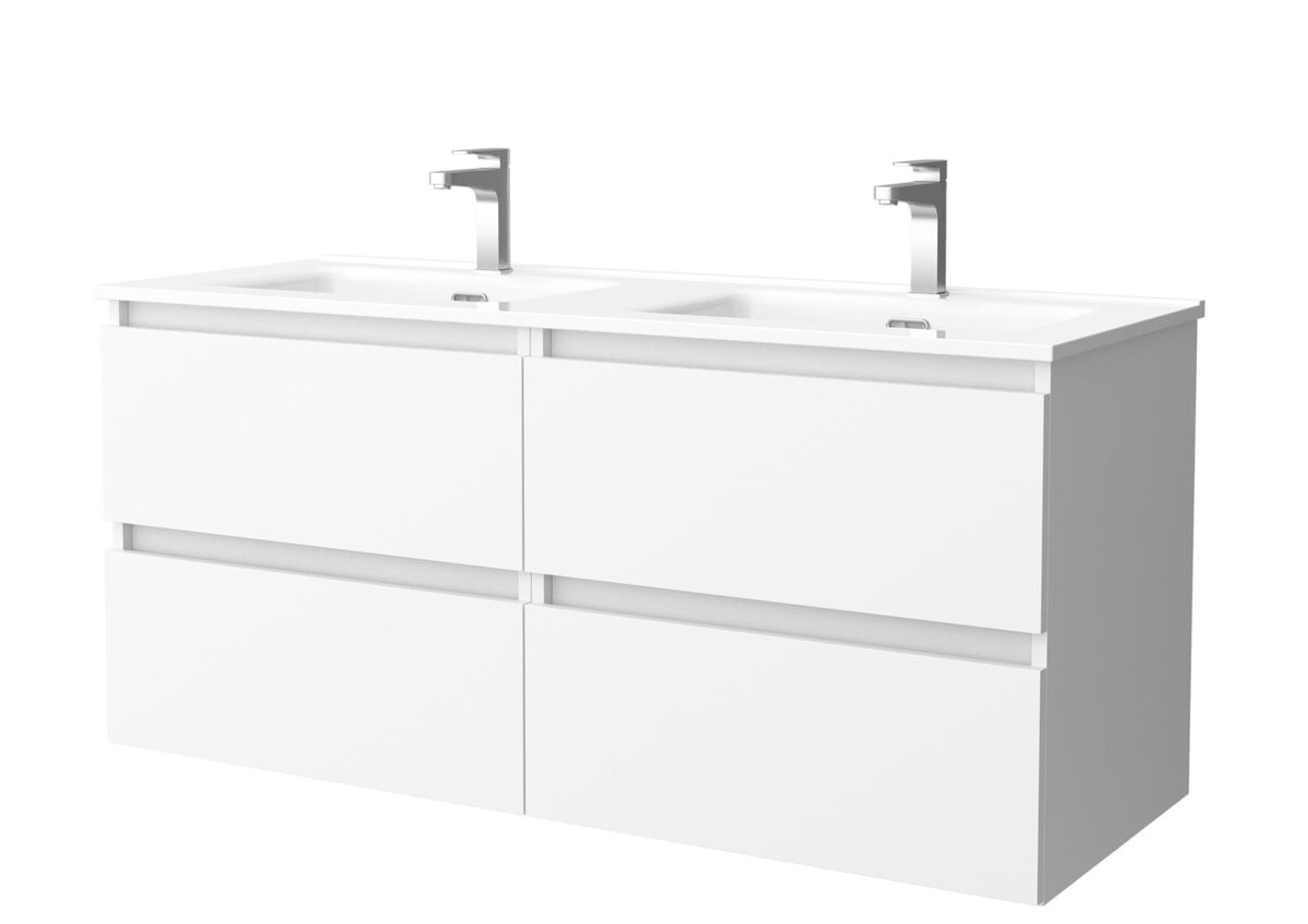 Mueble Baño BEQUIA 4caj. Lavabo 2 pozas 120