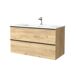 Mueble Baño NABUA 2caj. Lavabo 1 poza 100 Mueble Baño NABUA 2caj. Lavabo 1 poza 100 Roble