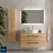 Mueble Baño MORAI 2caj. Lavabo posar 1 poza 100 Mueble Baño MORAI 2caj. Lavabo posar 1 poza 100 Roble