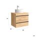 Mueble de baño BORN con perfil de tirador | Lavabo sobre encimera 60 Mueble de baño BORN con perfil de tirador | Lavabo sobre encimera 60 Roble