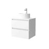 Móvel Bequia 60 cm Branco Mate | com lavatório e tampo | Salgar