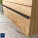 Mueble de baño BORN con perfil de tirador - Lavabo de porcelana 80 Mueble de baño BORN con perfil de tirador - Lavabo de porcelana 80 Roble