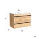 Mueble de baño BORN con perfil de tirador - Lavabo de porcelana 80 Mueble de baño BORN con perfil de tirador - Lavabo de porcelana 80 Roble