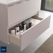 Mueble de baño 2 cajones 2 huecos con Lavabo integrado 90 Mueble de baño 2 cajones 2 huecos con Lavabo integrado 90 Blanco