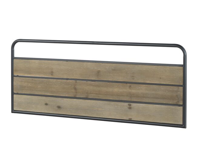 Cabecero De Madera De Abeto Y Hierro 145X60 Cm