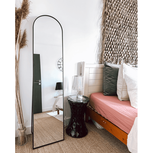 Espelho de pé BAGNOLET 150 cm Metal Preto