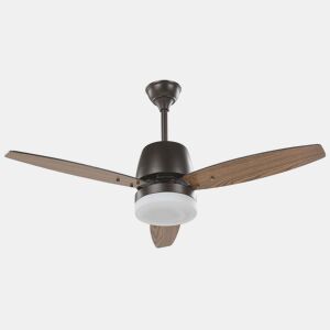 Ventilador de teto com luz MLAVA Com comando remoto Castanho