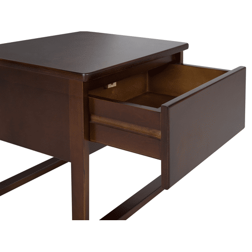 Mesa de cabeceira com gaveta GIULIA Pinho Castanho escuro