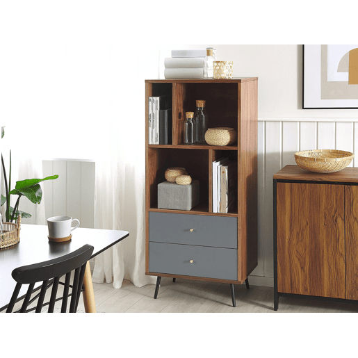 Estante RICHMOND 139 cm Nogueira escura
