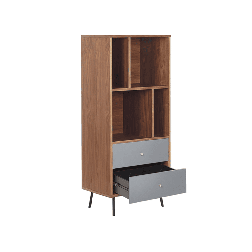 Estante RICHMOND 139 cm Nogueira escura