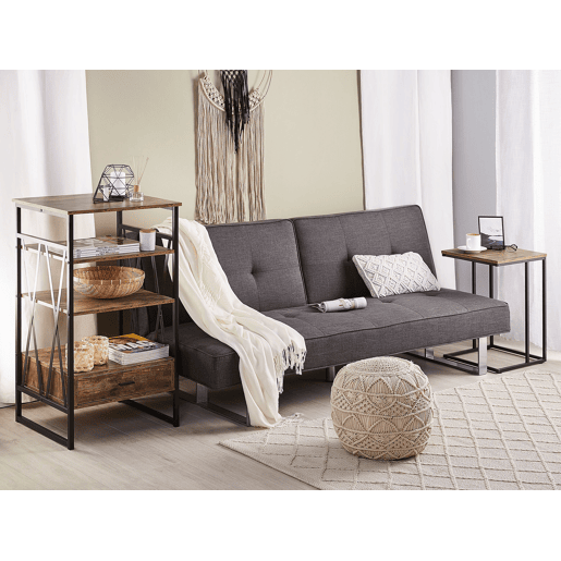 Estante com 3 prateleiras KEENE 101 cm Castanho escuro