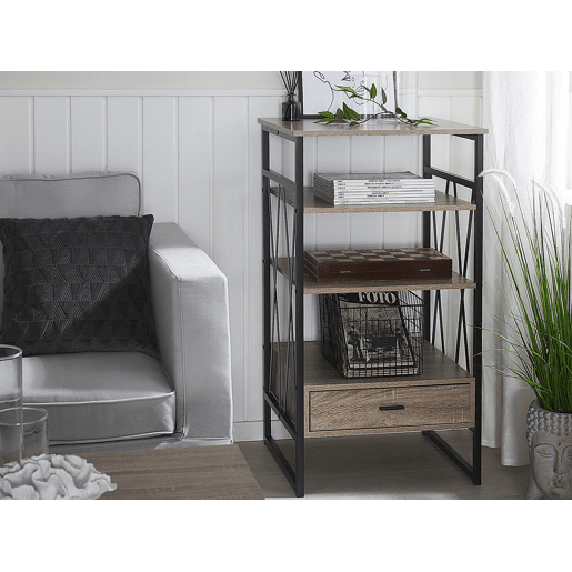Estante com 3 prateleiras KEENE 101 cm Taupe