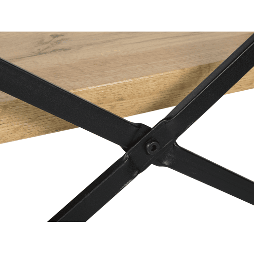 Estante com 3 prateleiras TIMBER 111 cm Castanho claro