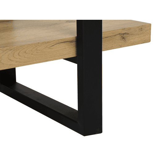Estante com 3 prateleiras TIMBER 111 cm Castanho claro