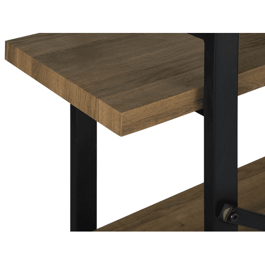 Estante com 3 prateleiras TIMBER 111 cm Castanho escuro