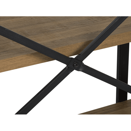 Estante com 3 prateleiras TIMBER 111 cm Castanho escuro