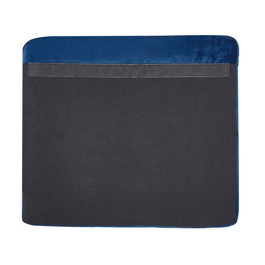 Capa de sofá de 2 lugares BERNES Veludo Azul marinho