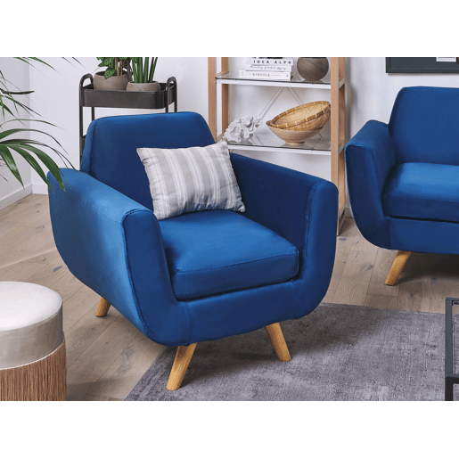 Revestimento da poltrona BERNES Veludo Azul marinho