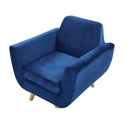 Revestimento da poltrona BERNES Veludo Azul marinho