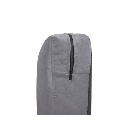 Capa de sofá de 2 lugares BERNES Veludo Cinzento Capa de sofá de 2 lugares BERNES Veludo Cinzento