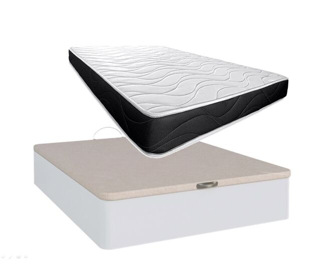 Cama canapé abatible + colchon enrollado de 105cm